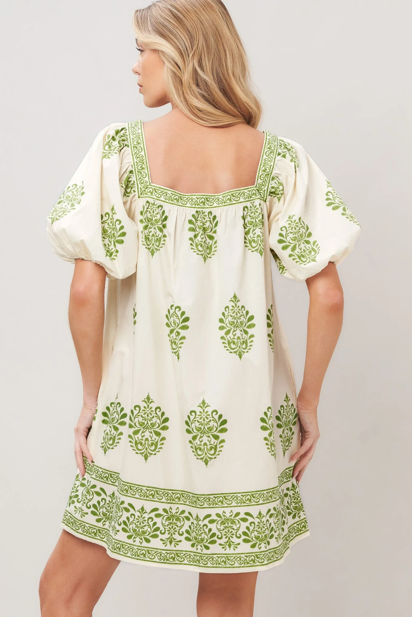 Sweet Meadow Woven Mini Dress - Image 2