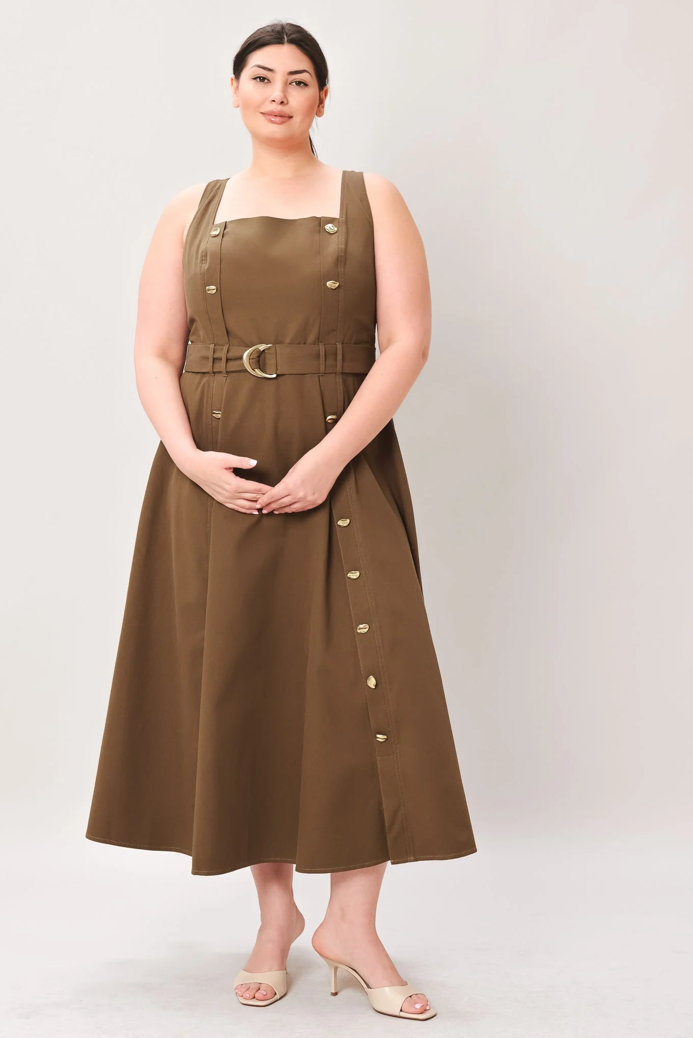 Sweet Sienna Woven Midi Dress - Image 11