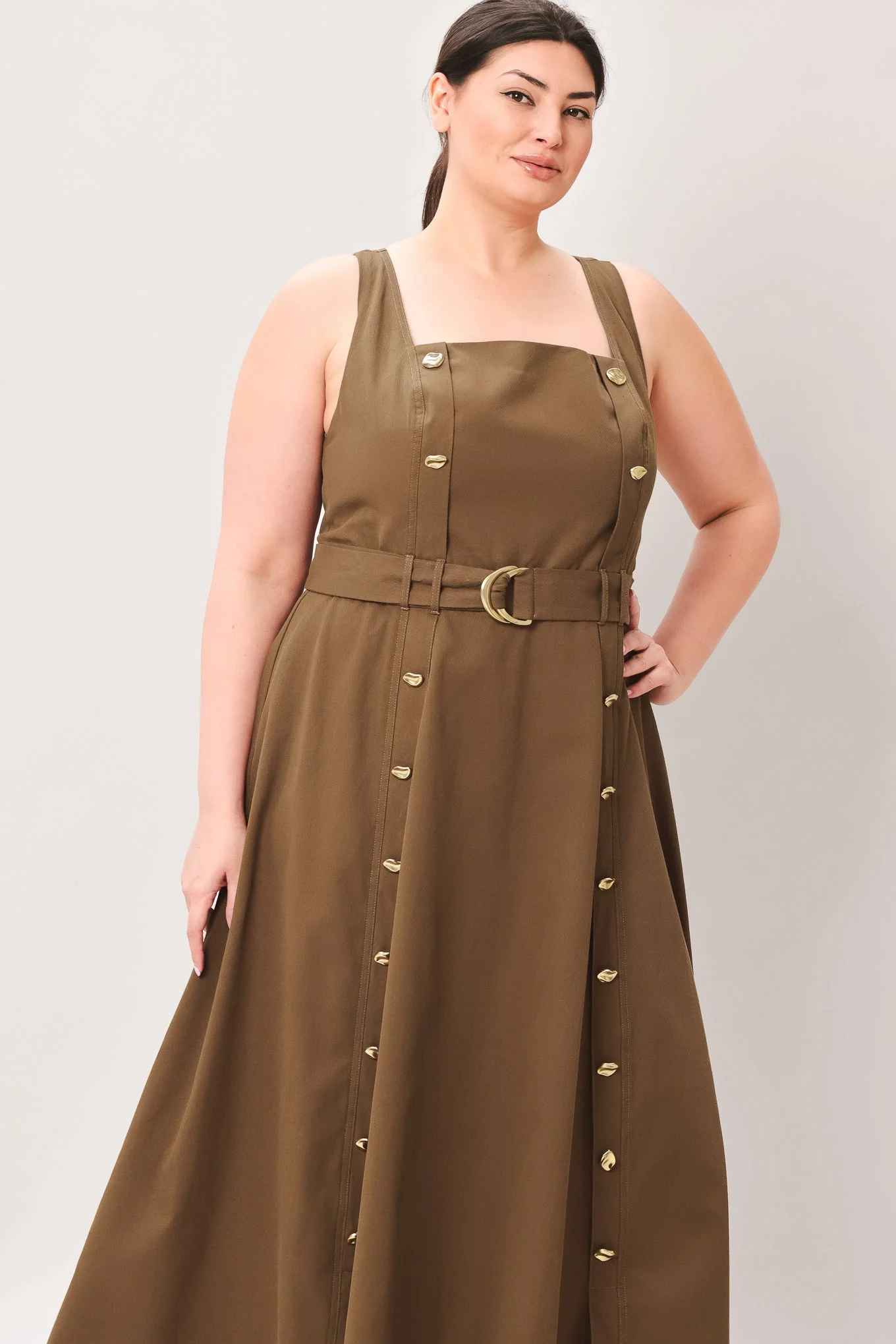 Sweet Sienna Woven Midi Dress - Image 12