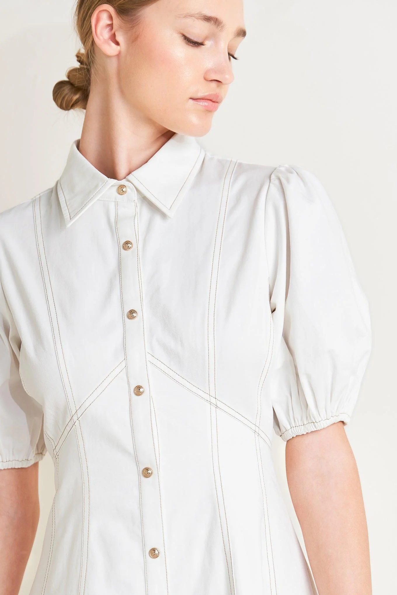 Sweet Sophistication Woven Midi Dress - Image 3