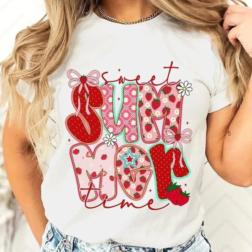 Sweet Summertime Graphic Tee – Cute Retro Summer T-Shirt, Aesthetic Beach Vibes, Casual Trendy Outfit - Image 13