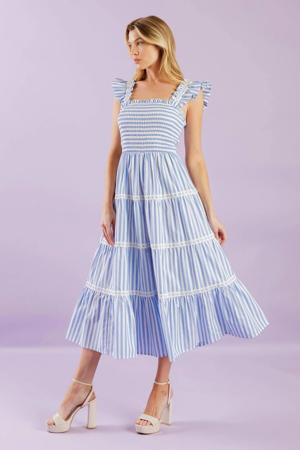 Swing of Things Woven Midi Dress - Image 5