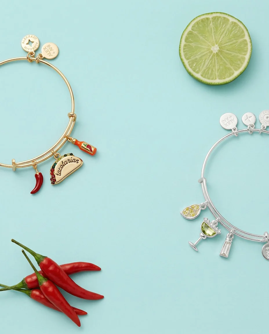 'Tacotarian' Multi Charm Bangle - Image 4