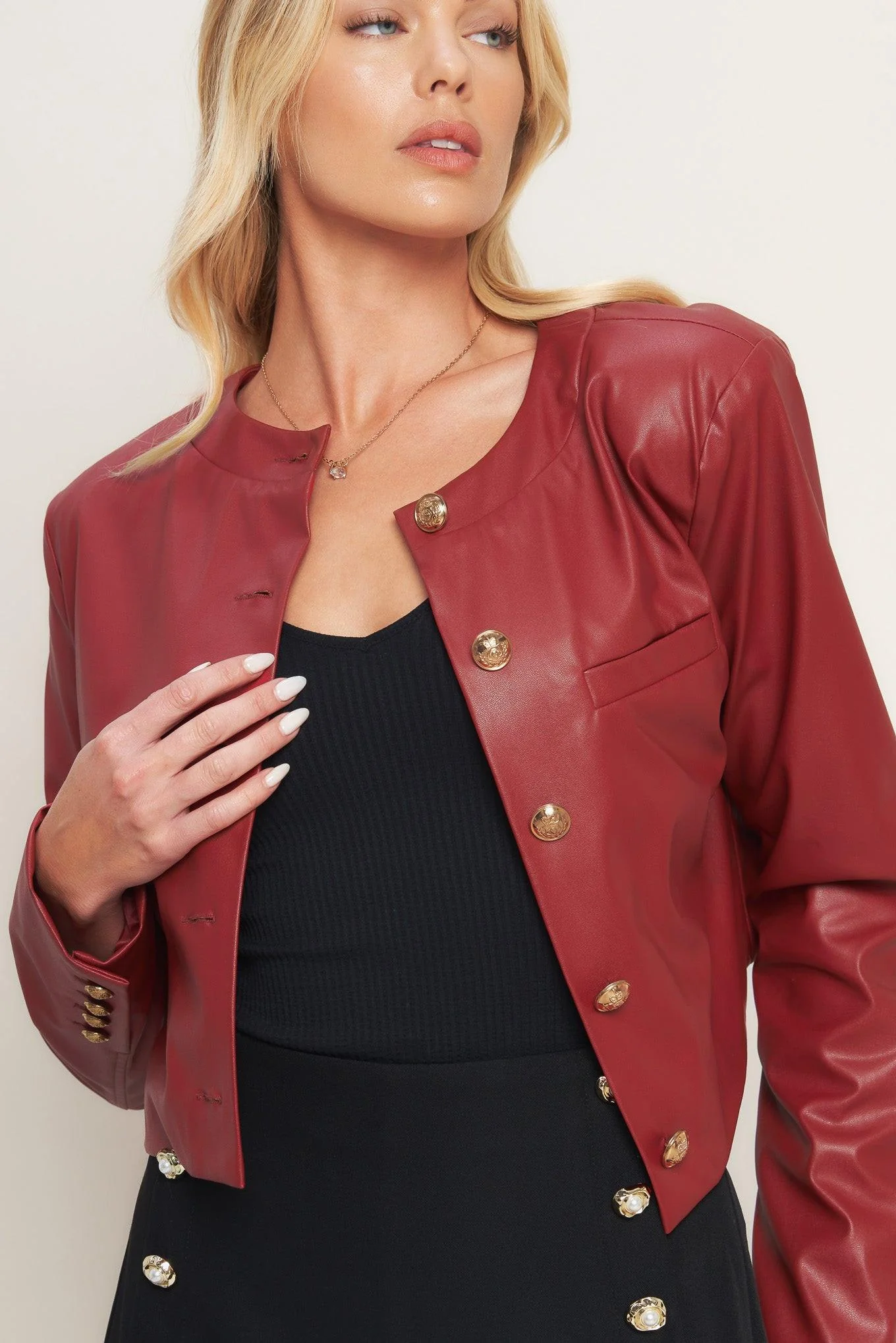 Tactical Grace Leather Jacket - Image 2