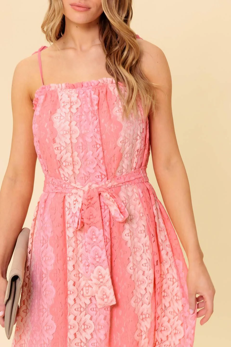 Tailor Made for You Woven Lace Midi Dress - Image 4