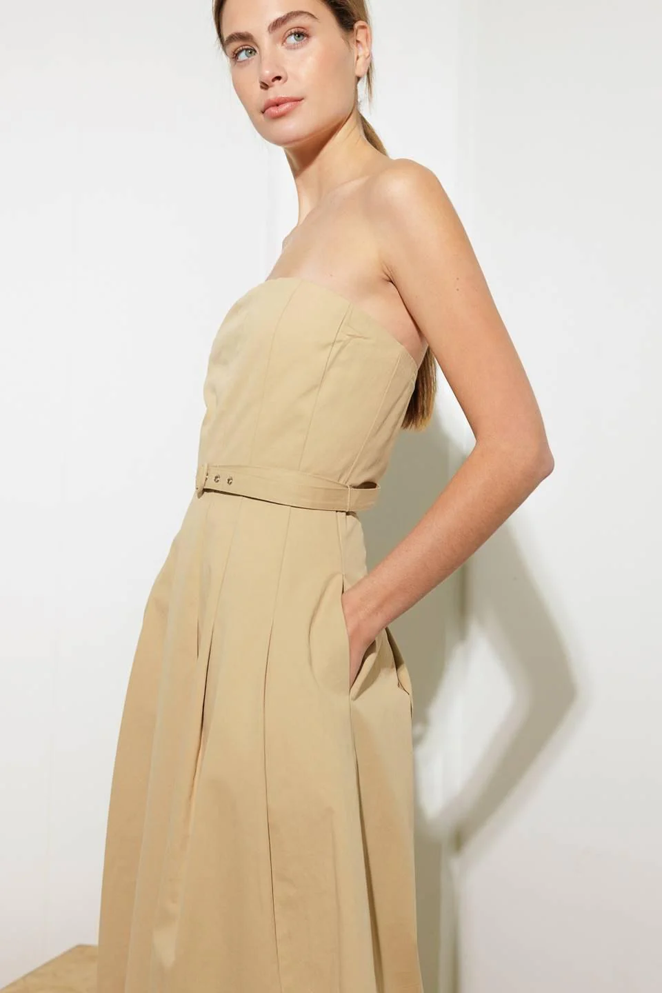 Taking Compliments Woven Midi Dress - Image 7