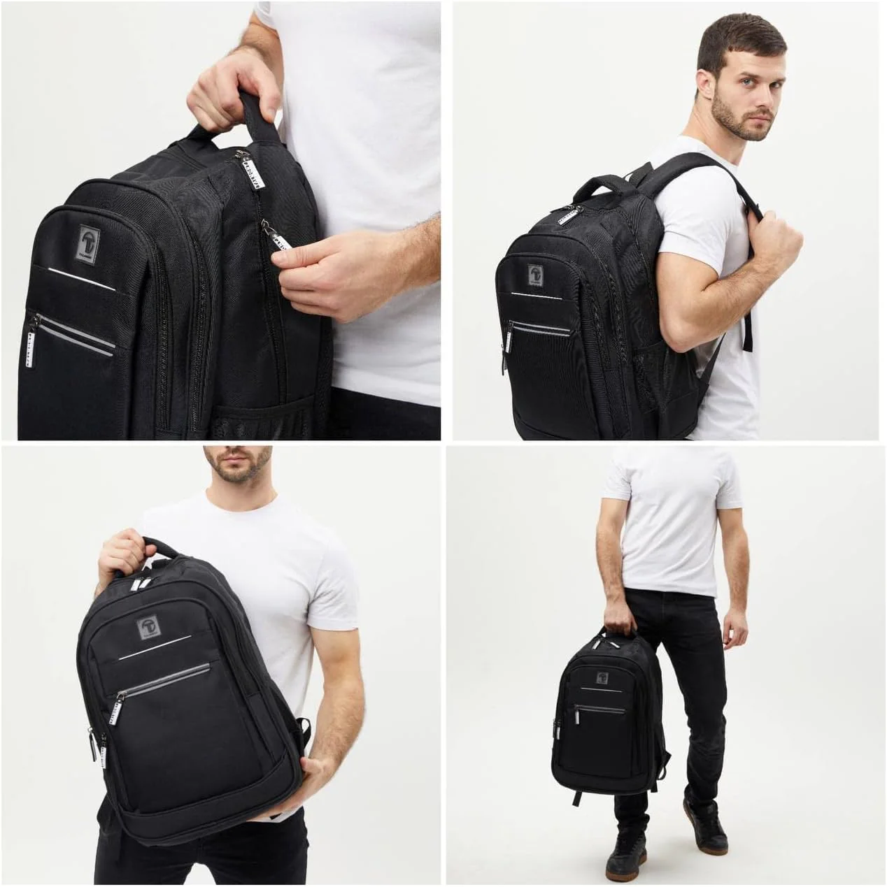 Talmont Extra Large Laptop Backpack – Travel Carry-On, Fits 17" & 15.6" Laptops, Water-Resistant Anti-Theft Business Bag for Men & Women - Image 11
