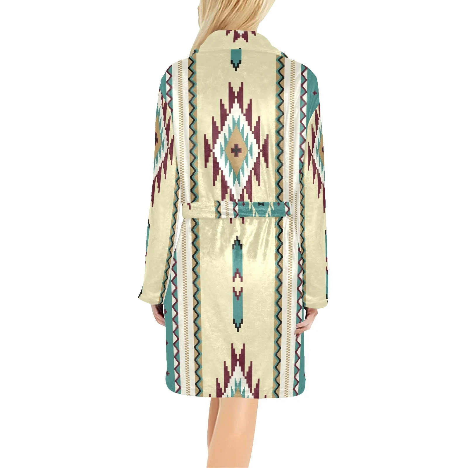 Taos Aztec Women's Bath Robe - Image 7