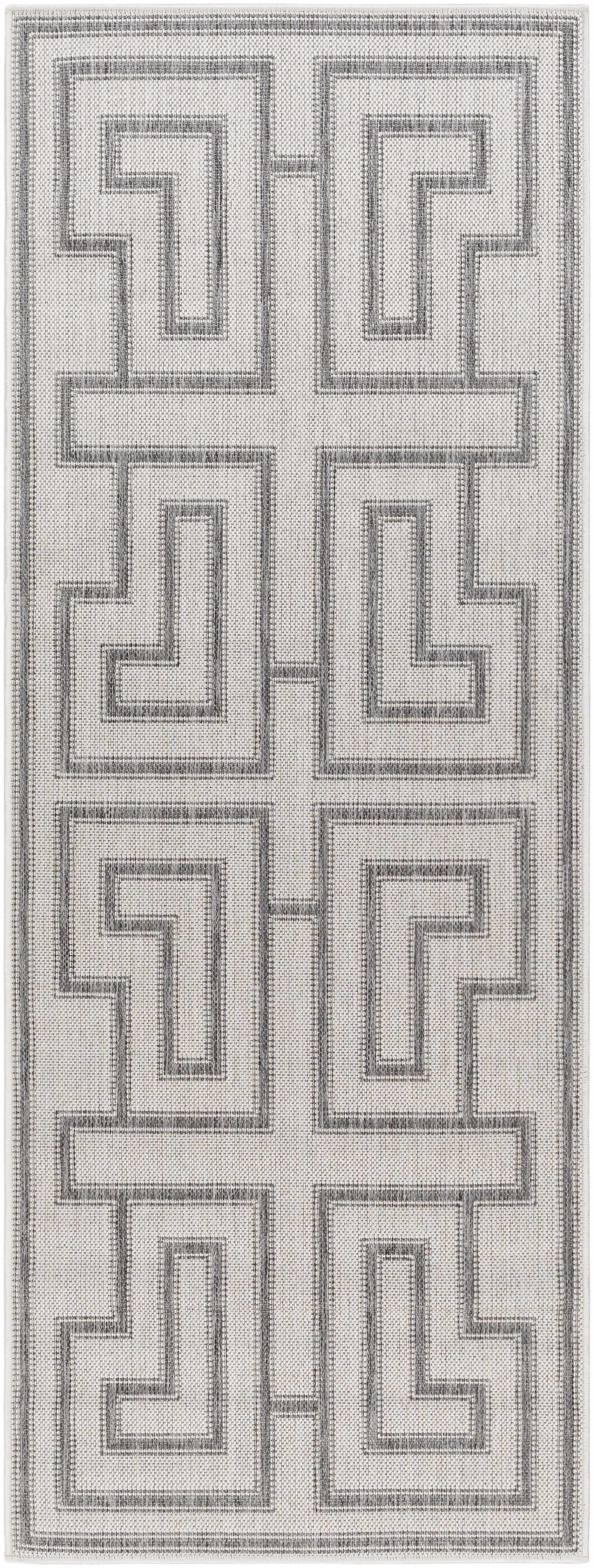 Taro Light Gray Outdoor Area Rug - Clearance - Image 2