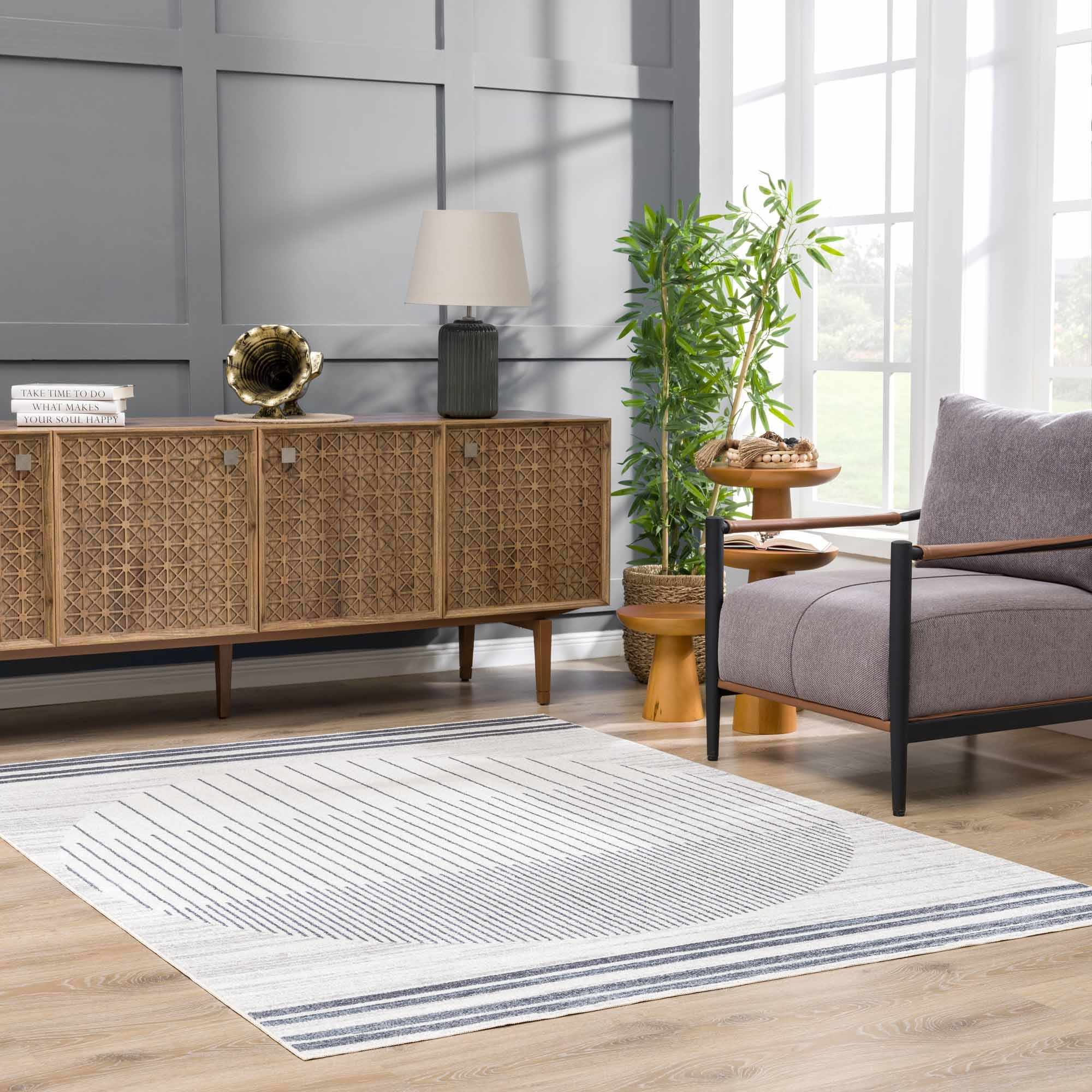 Thad Medium Gray Washable Area Rug - Image 19