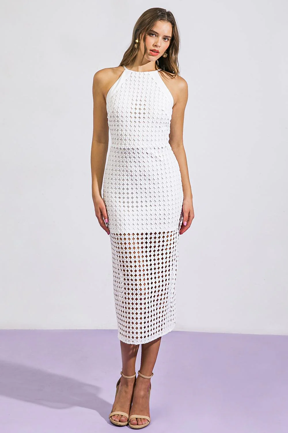 Thankful Soul Woven Midi Dress - Image 3