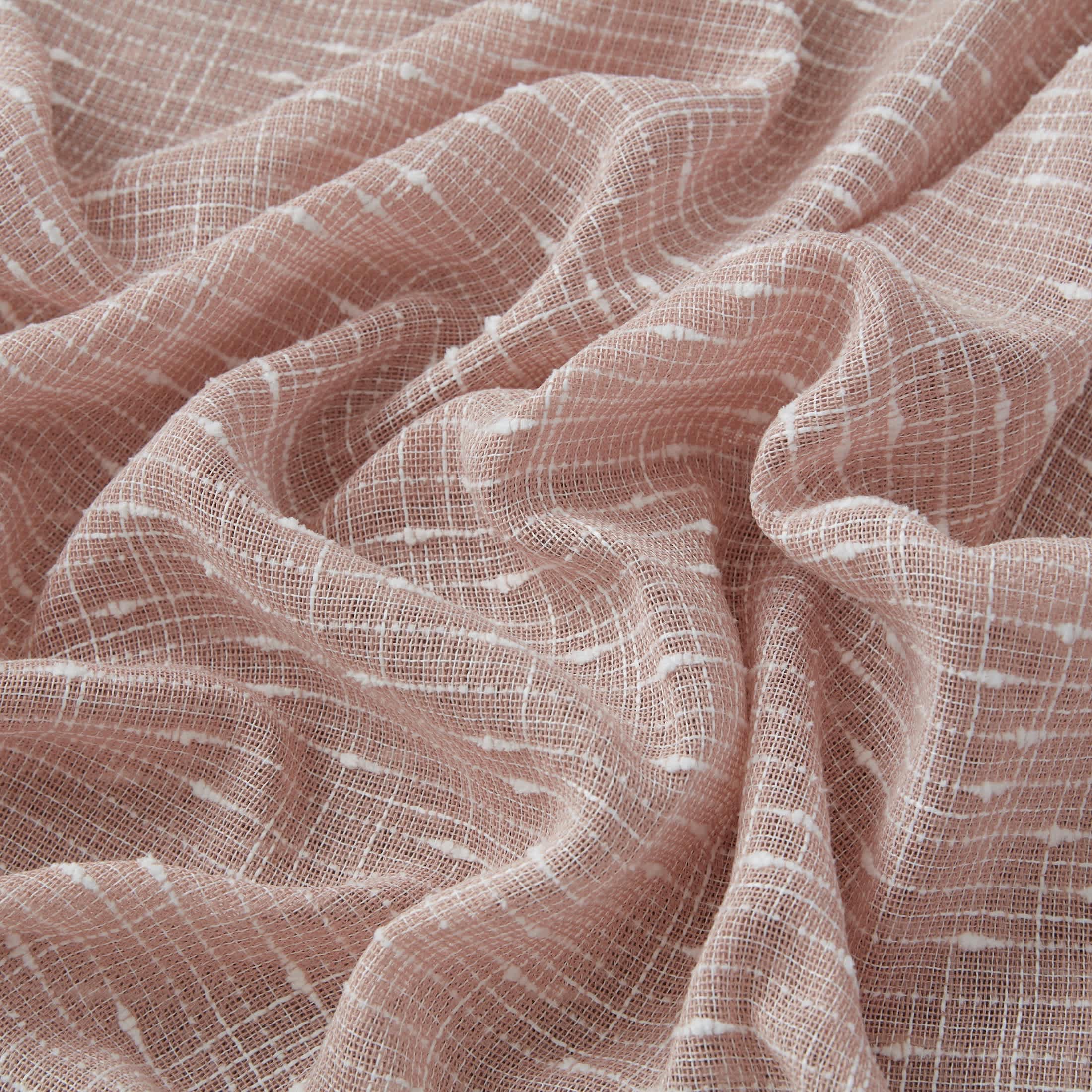 Thd Charlotte Faux Linen Semi-Sheer Light Filtering Back Tab Rod Pocket Lightweight Curtains (2 Panels) - Image 32