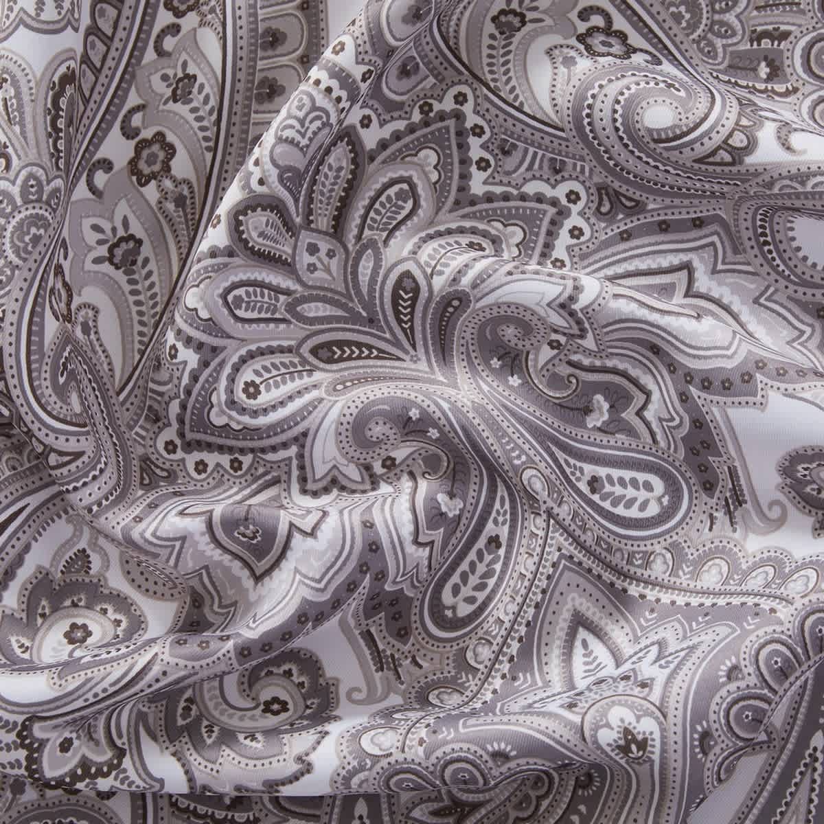Thd France Paisley Print Damask Energy Efficient Room Darkening Grommet Window Curtain Panels - Pair - Image 29