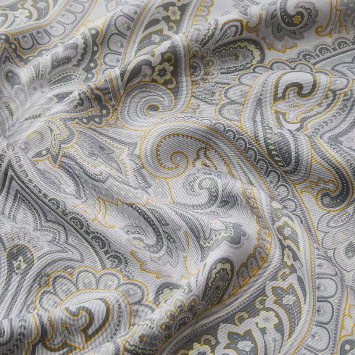 Thd France Paisley Print Damask Energy Efficient Room Darkening Grommet Window Curtain Panels - Pair - Image 37
