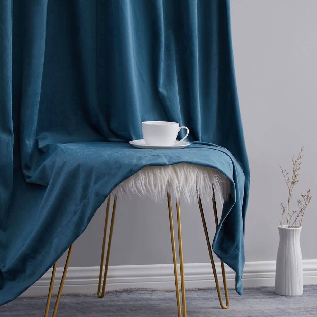 Thd Grace Velvet Premium Soft Grommet Window Treatment Curtain Drapery Panels - Set of 2 Panels - Image 18