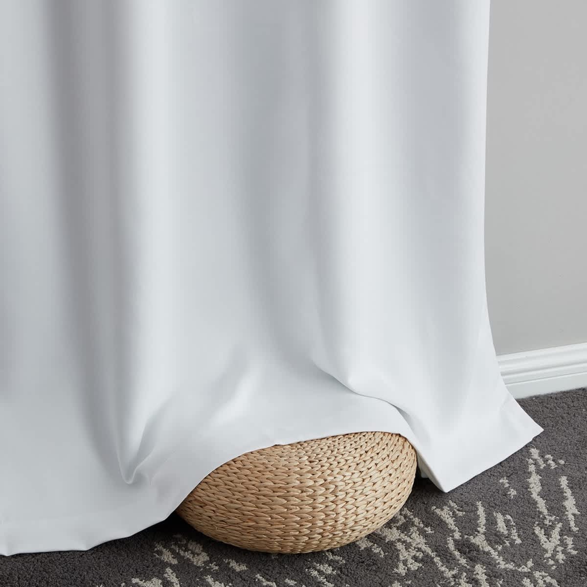 Thd Grant 100% Blackout Rod Pocket Window Curtain Panels Energy Efficient Total Privacy - Pair - Image 7