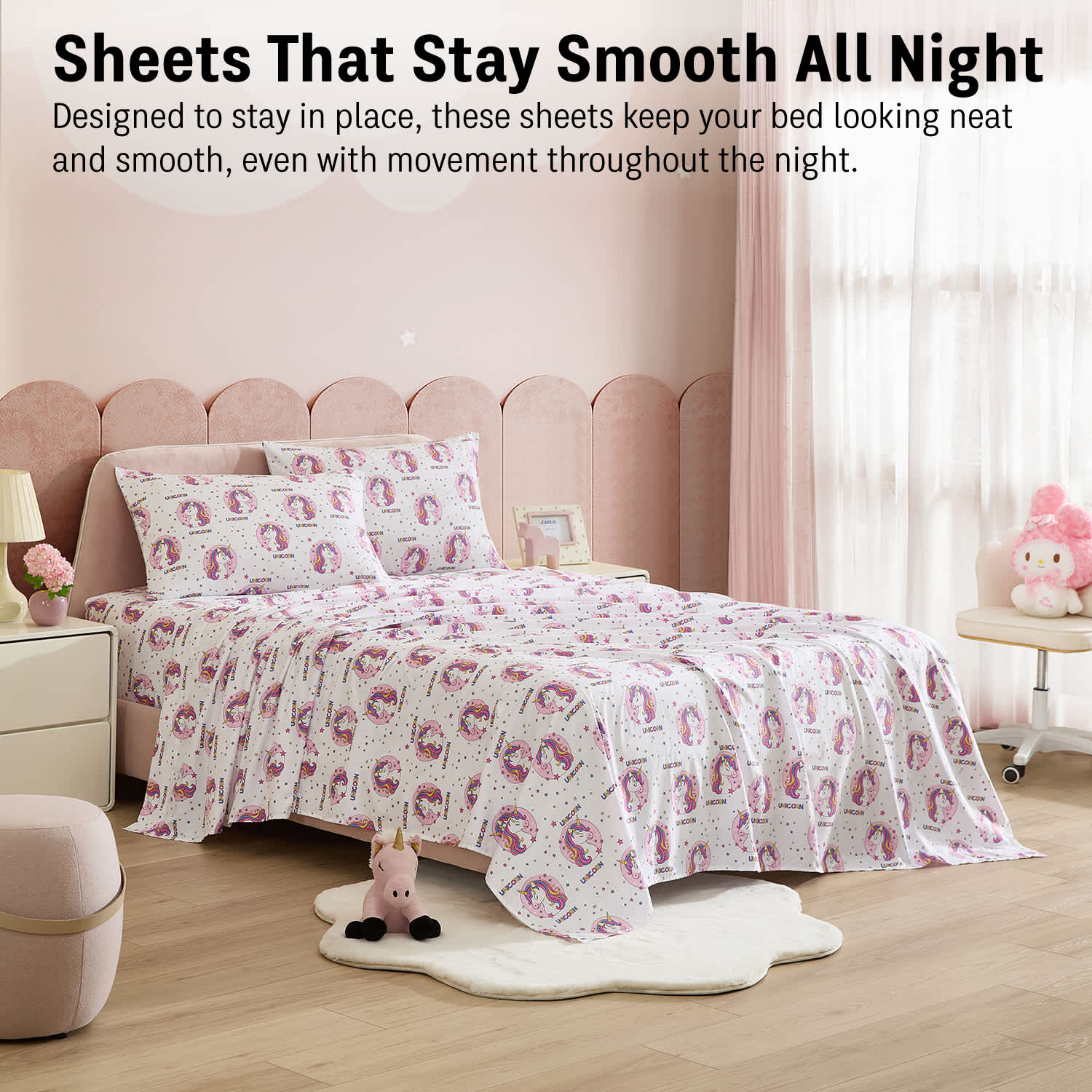 Thd Kids Patterned Printed Ultra-Soft Bed Sheet Set, Wrinkle Resistant (Up to 15" Deep Pocket) - Image 11