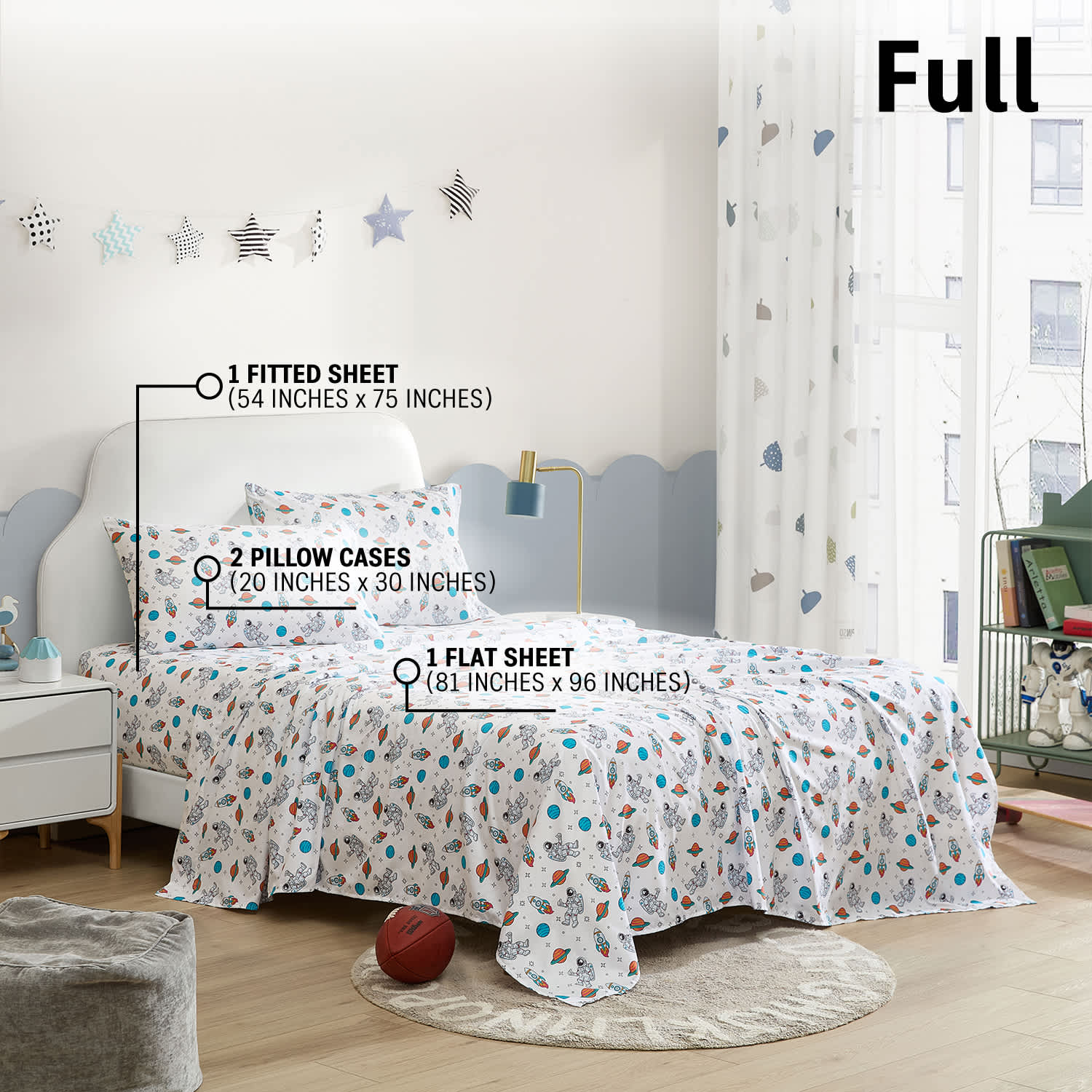 Thd Kids Patterned Printed Ultra-Soft Bed Sheet Set, Wrinkle Resistant (Up to 15" Deep Pocket) - Image 57