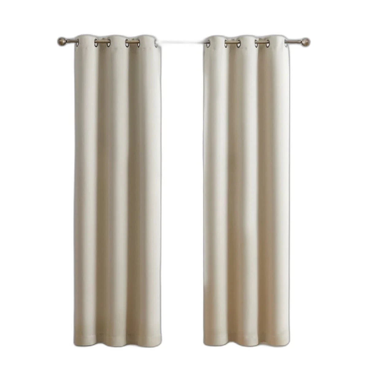 Thd Lawrence 100% Full Blackout Thermal Insulated Energy-Saving Grommet Curtain Panels (Set of 2)