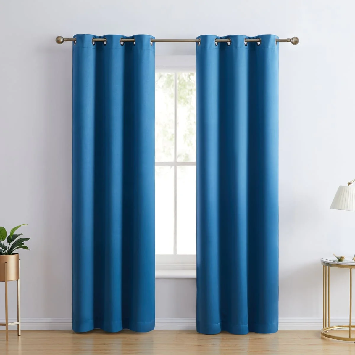 Thd Lawrence 100% Full Blackout Thermal Insulated Energy-Saving Grommet Curtain Panels (Set of 2) - Image 36