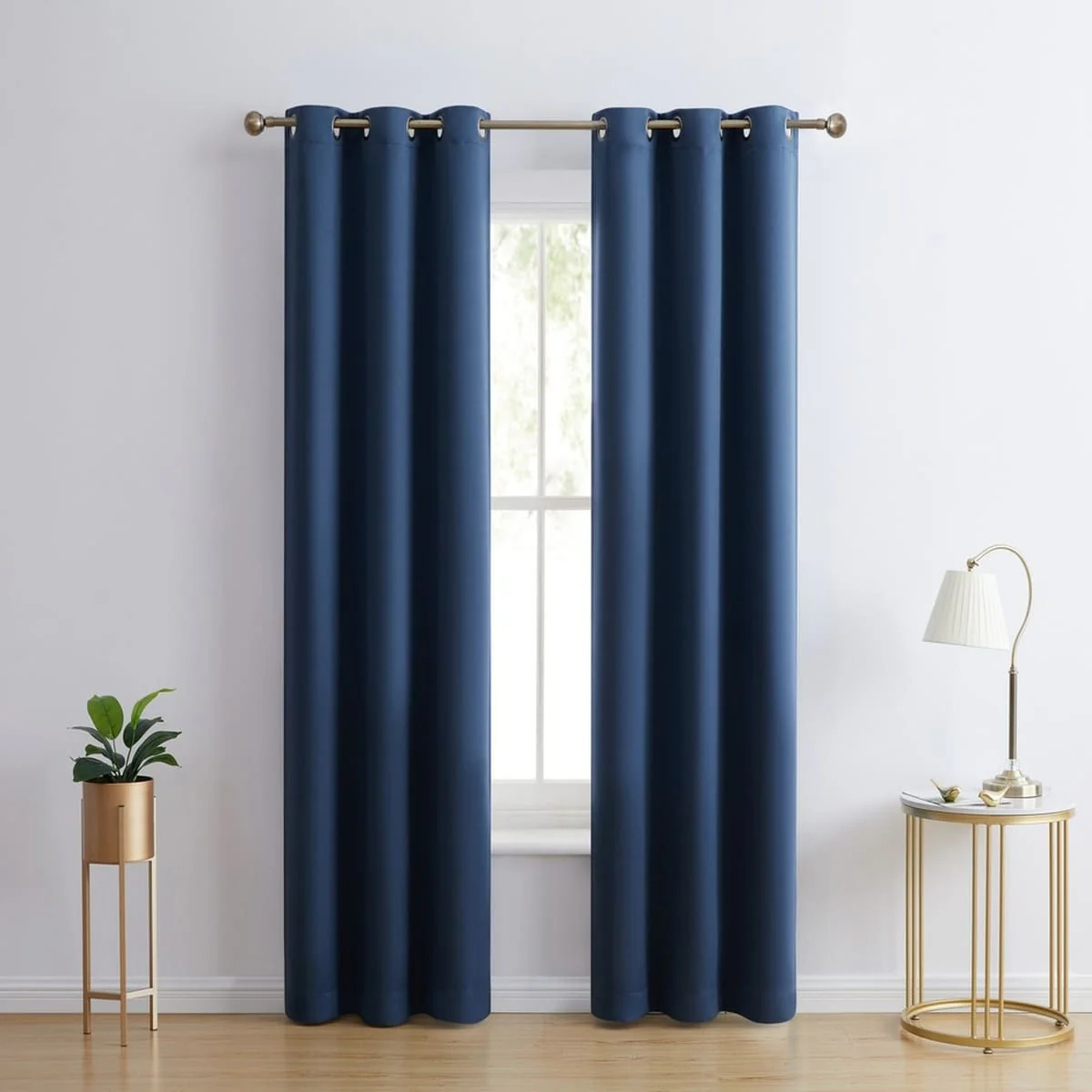 Thd Lawrence 100% Full Blackout Thermal Insulated Energy-Saving Grommet Curtain Panels (Set of 2) - Image 8