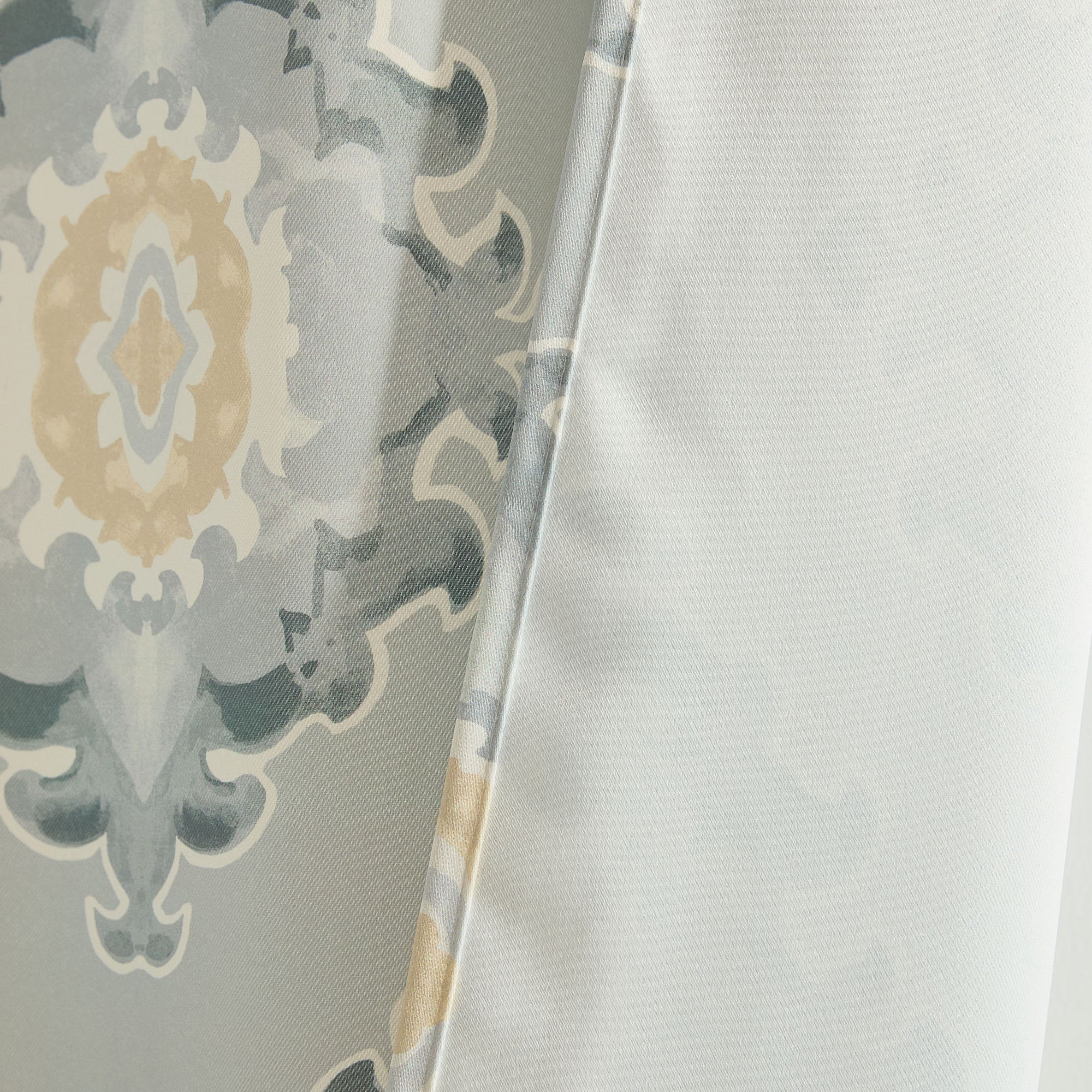 Thd Lonny Ogee Ikat Damask Patterned Room Darkening Grommet Window Curtains (Set of 2) - Image 24