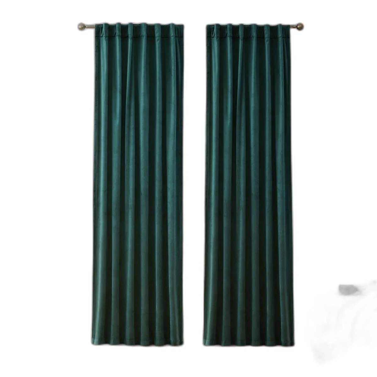 Thd Maria Velvet Back Tab Rod Pocket Window Treatment Curtain Panels - Set of 2 - Image 46