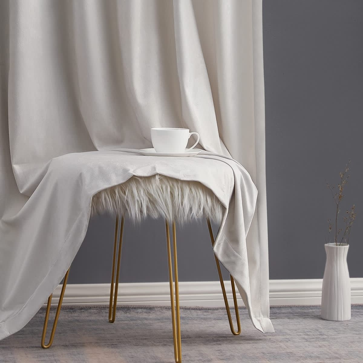 Thd Maria Velvet Back Tab Rod Pocket Window Treatment Curtain Panels - Set of 2 - Image 57
