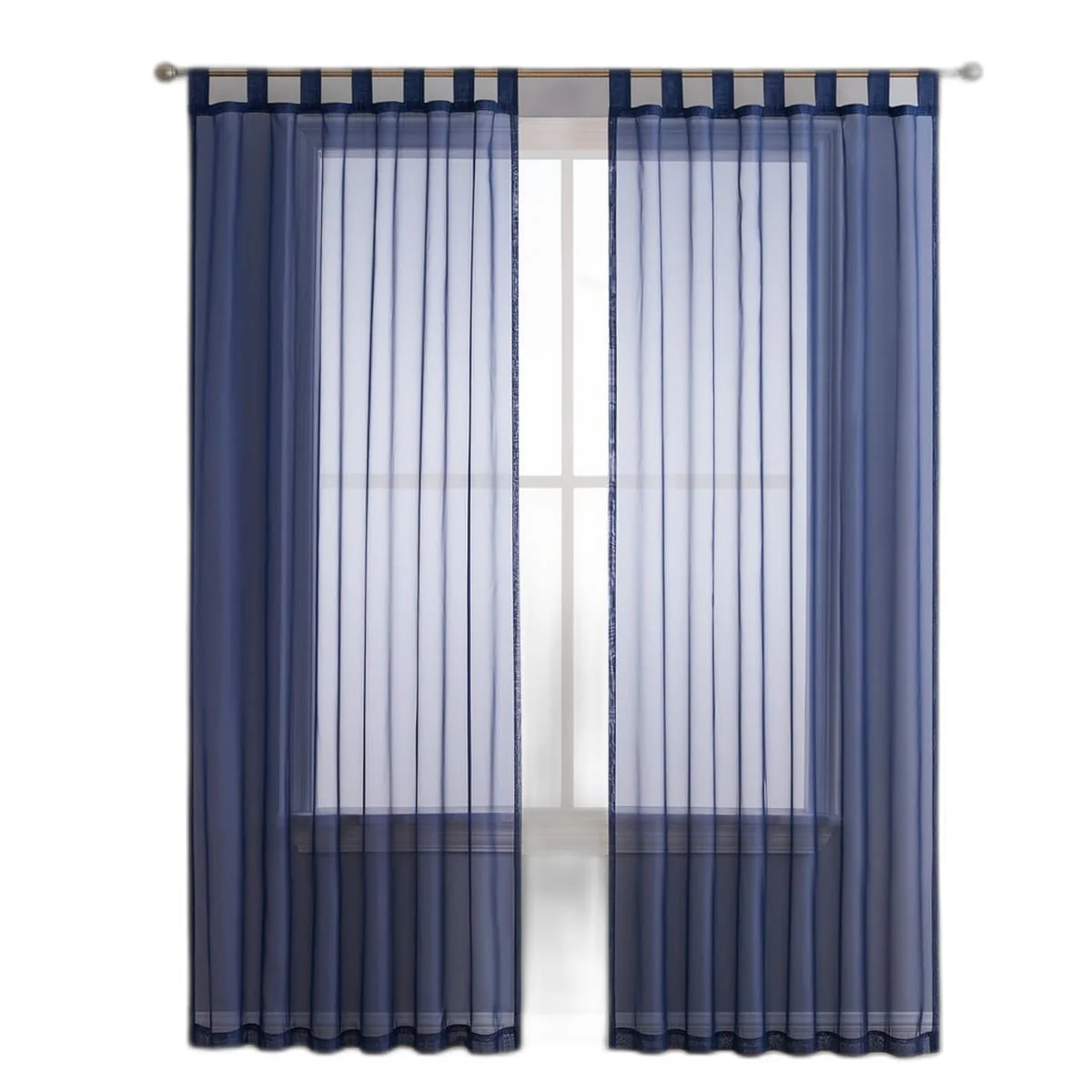 Thd Marni Sheer Voile Tab Top Window Curtain Panels for Living Room & Bedroom, Set of 2 Panels