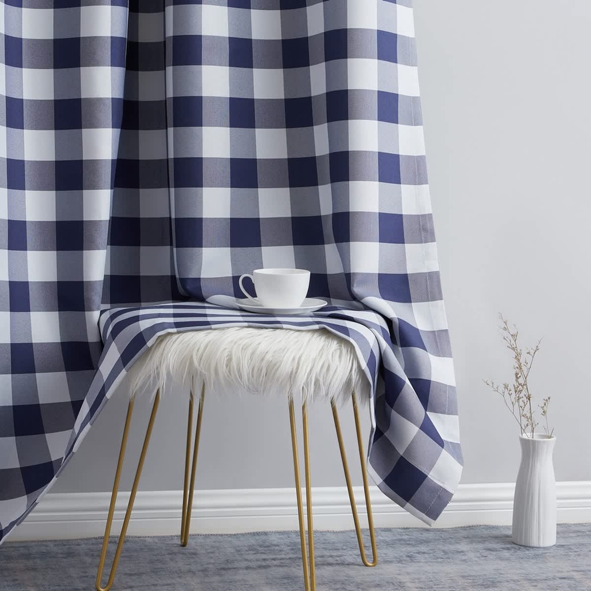 Thd Meadow Buffalo 100% Full Blackout Thermal Insulated Energy-Saving Grommet Curtain Panels (Set of 2) - Image 10