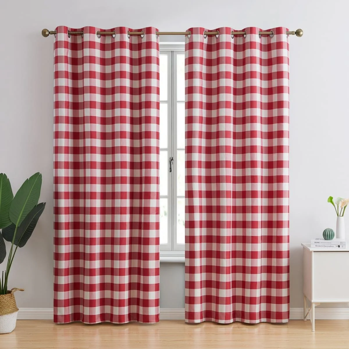 Thd Meadow Buffalo 100% Full Blackout Thermal Insulated Energy-Saving Grommet Curtain Panels (Set of 2) - Image 13