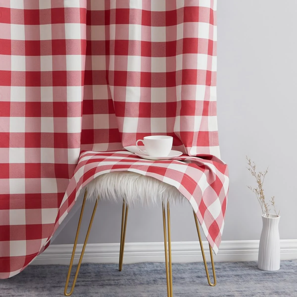Thd Meadow Buffalo 100% Full Blackout Thermal Insulated Energy-Saving Grommet Curtain Panels (Set of 2) - Image 16