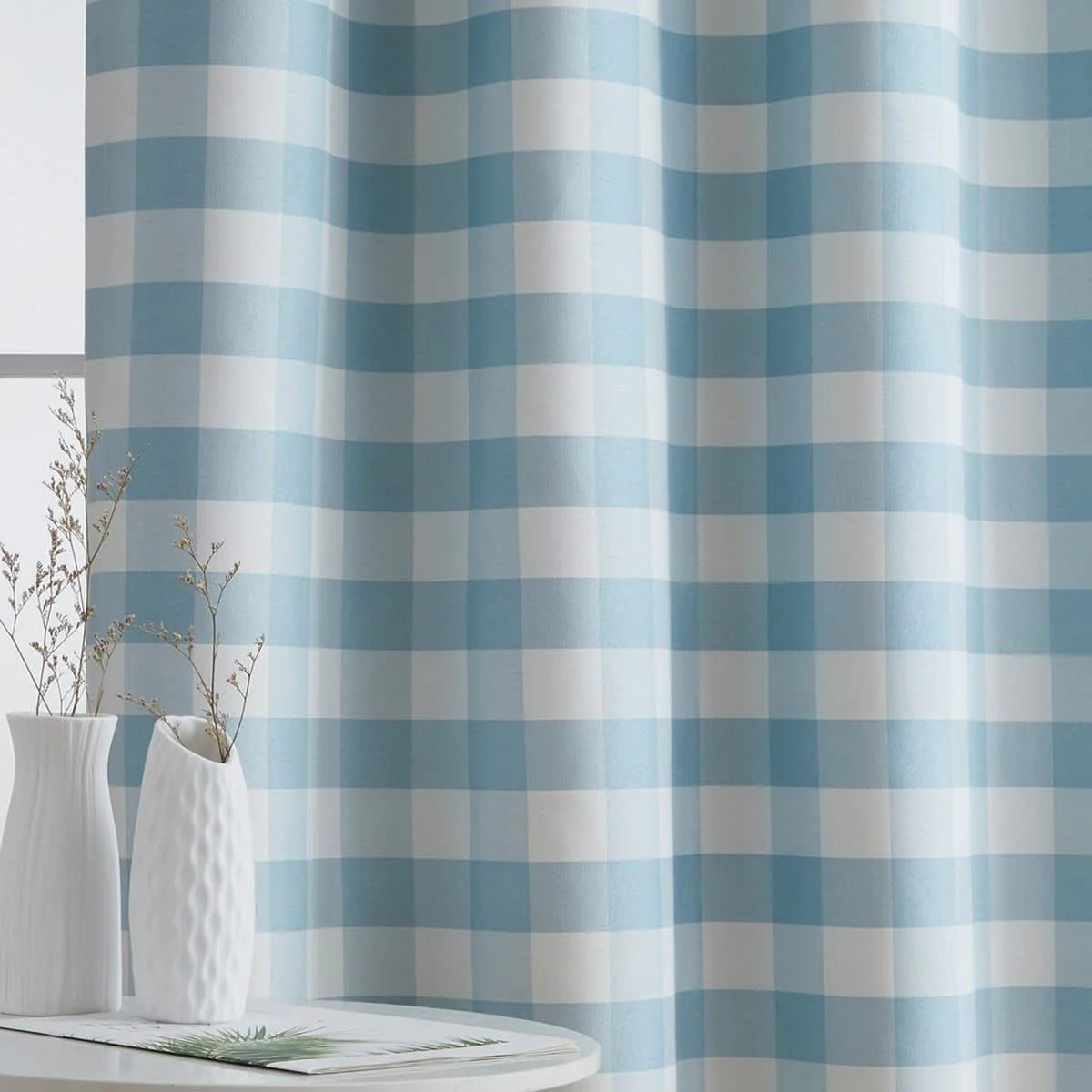 Thd Meadow Buffalo 100% Full Blackout Thermal Insulated Energy-Saving Grommet Curtain Panels (Set of 2) - Image 27