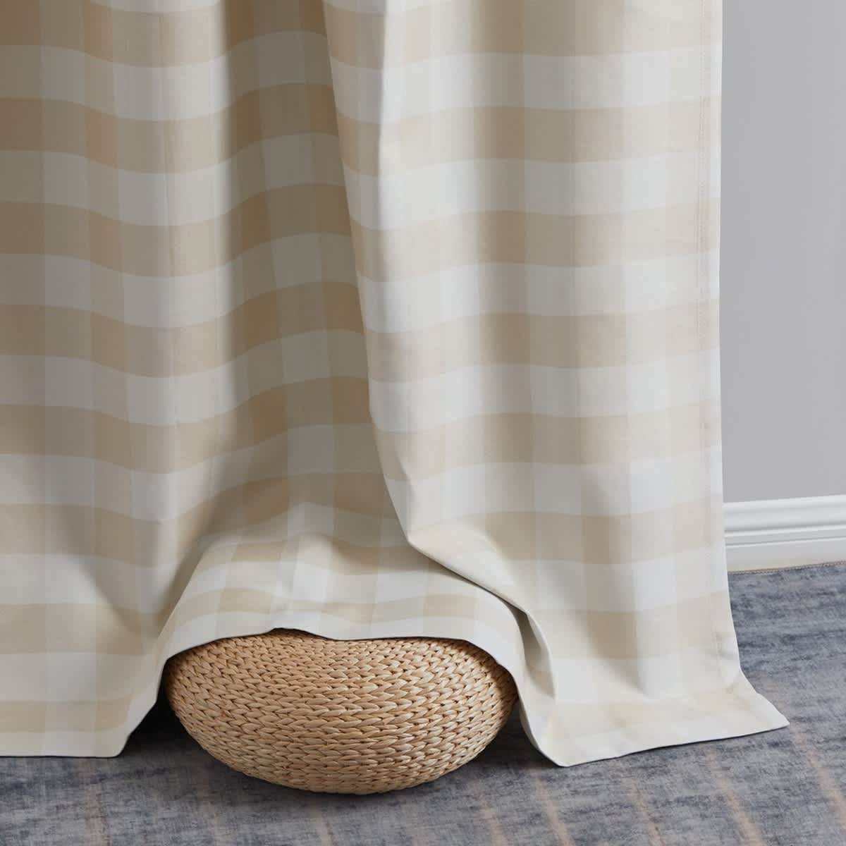 Thd Meadow Buffalo 100% Full Blackout Thermal Insulated Energy-Saving Grommet Curtain Panels (Set of 2) - Image 35