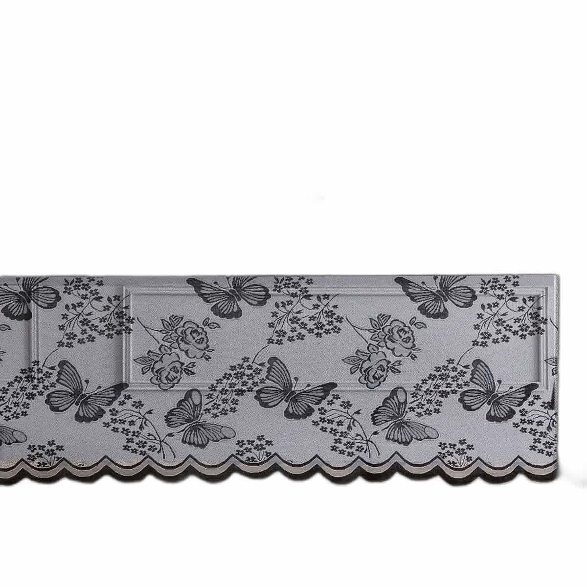 Thd Pixie Patterned Scalloped Floral Lace Fabric Tablecloth for Round or Rectangle Tables, Wrinkle Resistant - Image 10