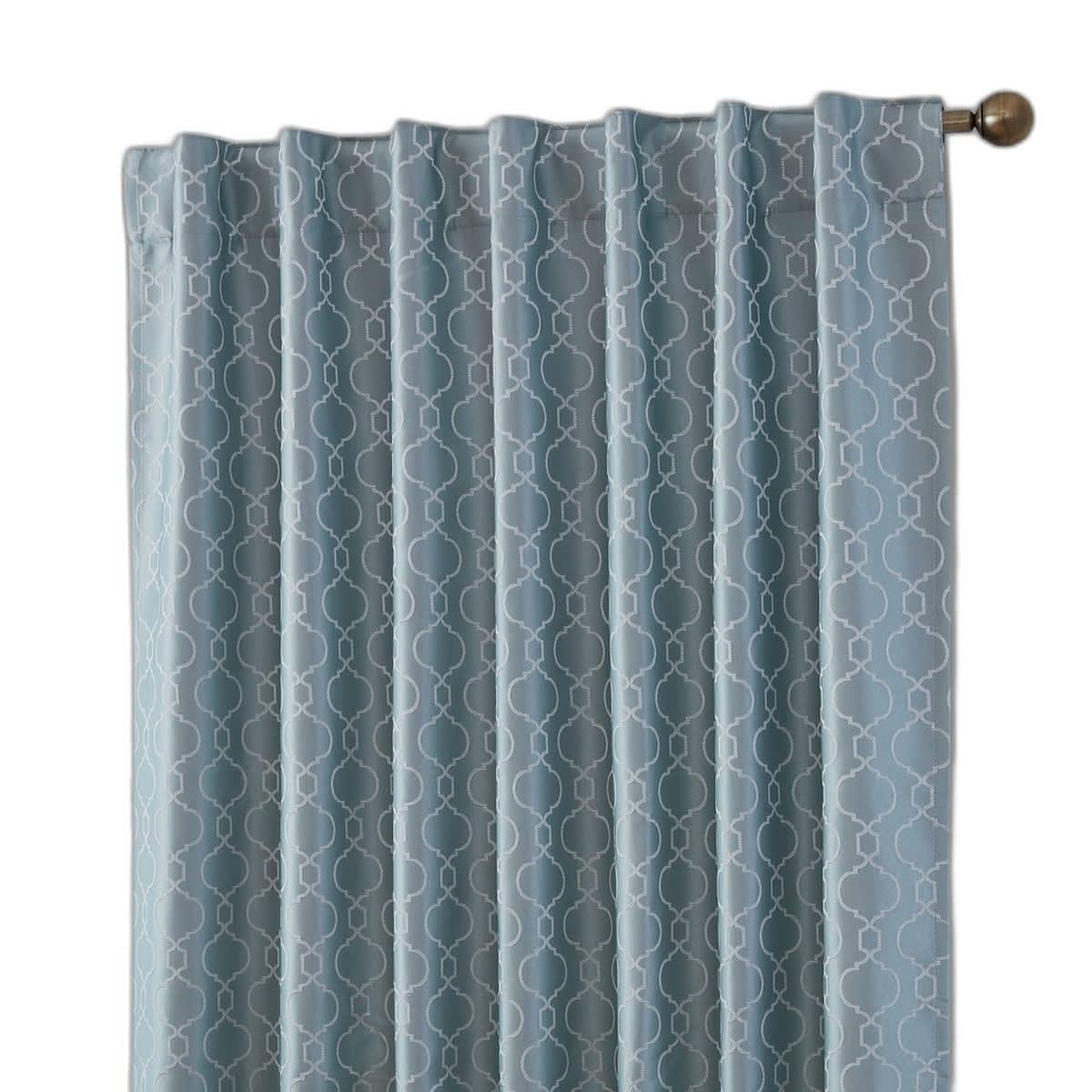 Thd Riley Moroccan 100% Complete Blackout Thermal Insulated Back Tab Rod Pocket Curtain Panels, Pair - Image 17