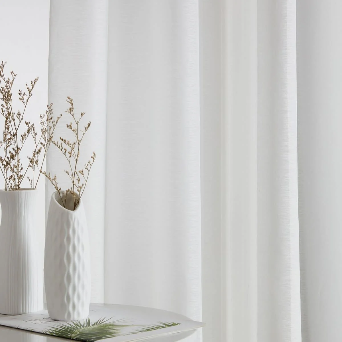 Thd Scarlett Semi Sheer Pocket Top & Back Tab Lightweight Window Curtains Drapery Panels, 2 Panels - Image 31