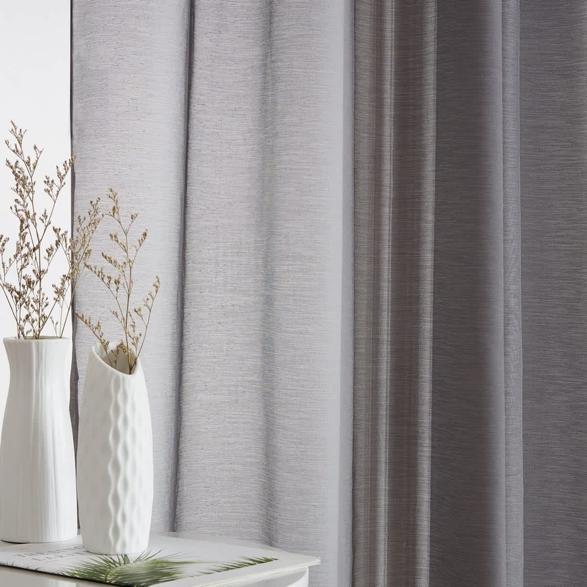 Thd Scarlett Semi Sheer Pocket Top & Back Tab Lightweight Window Curtains Drapery Panels, 2 Panels - Image 73
