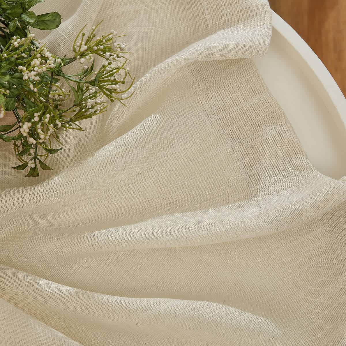 Thd Serena Faux Linen Textured Semi-Sheer Grommet Thick Curtain Panels (Set of 2) - Image 44
