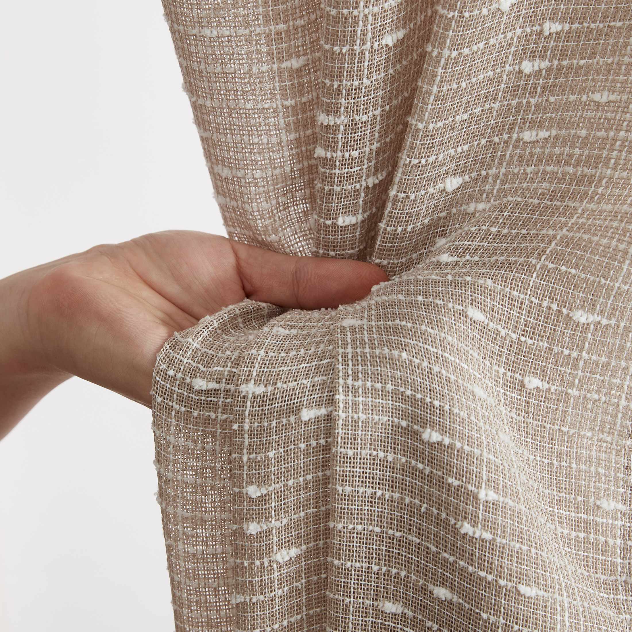 Thd Sharrie Faux Linen Semi-Sheer Light Filtering Grommet Lightweight Curtains (2 Panels) - Image 13