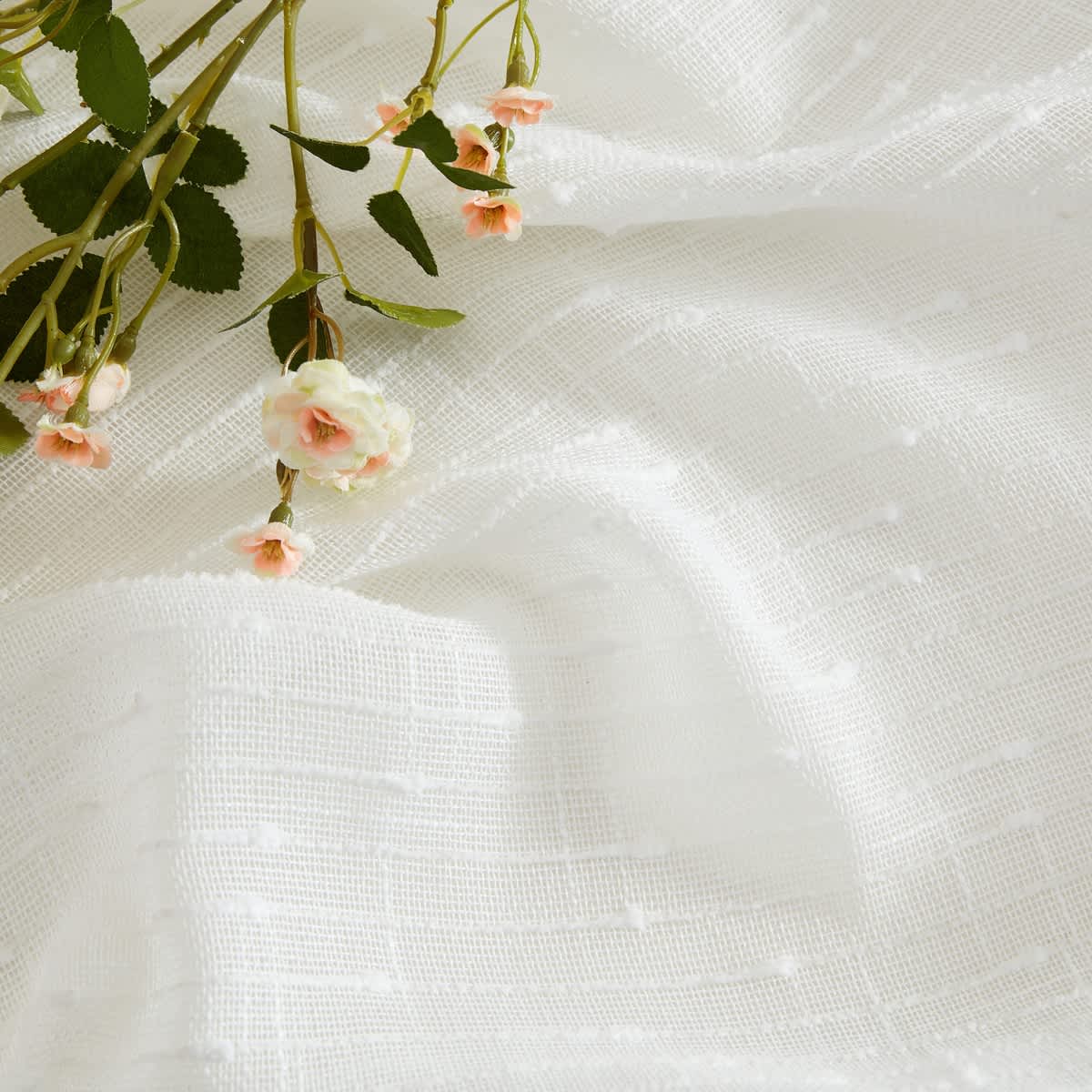 Thd Sharrie Faux Linen Semi-Sheer Light Filtering Grommet Lightweight Curtains (2 Panels) - Image 22