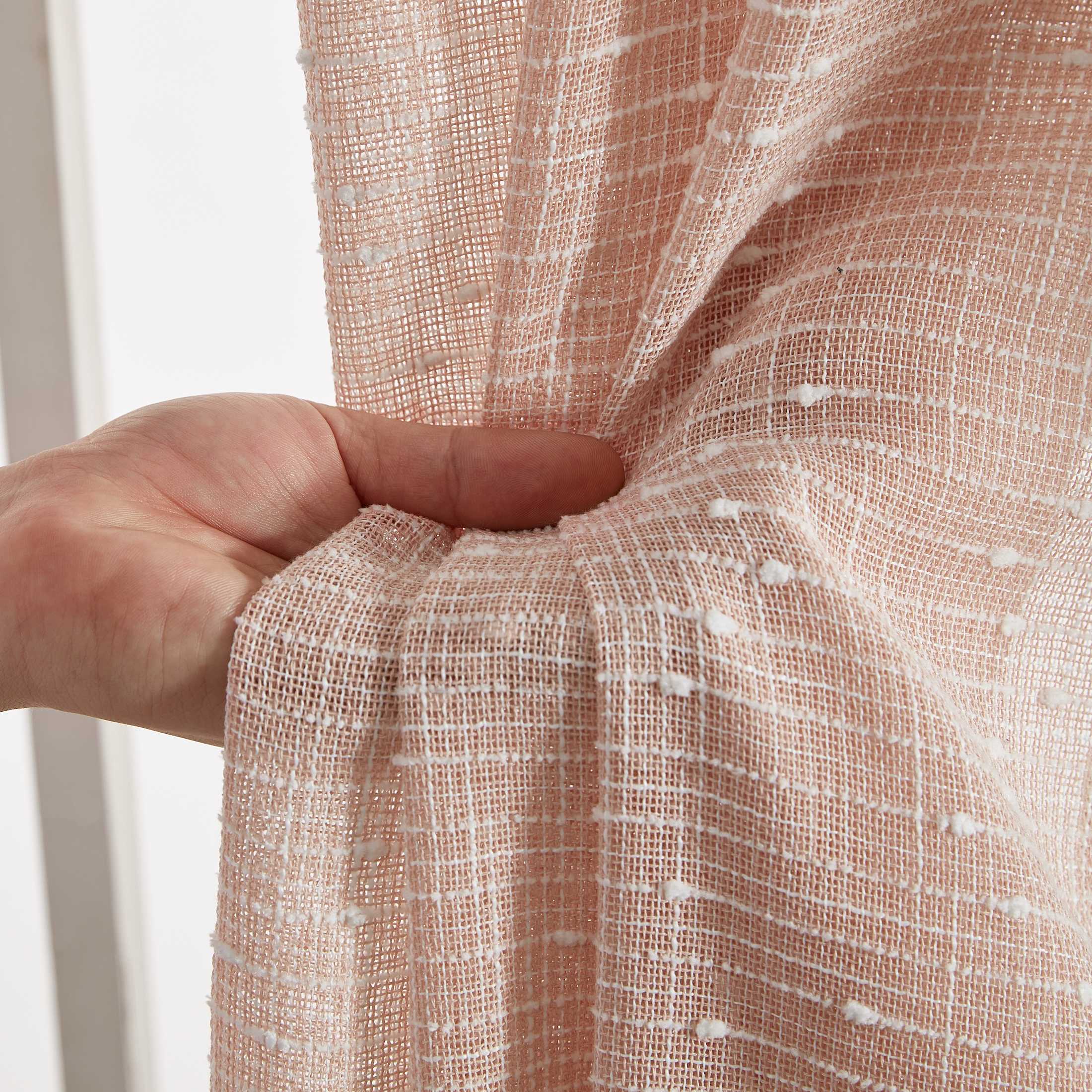 Thd Sharrie Faux Linen Semi-Sheer Light Filtering Grommet Lightweight Curtains (2 Panels) - Image 37