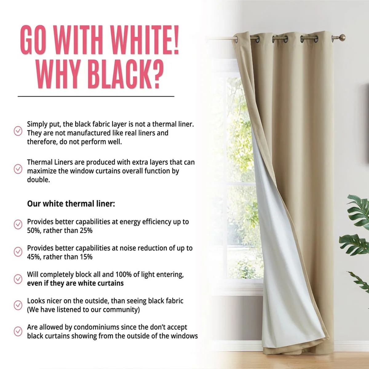Thd Virginia 100% Blackout Grommet Total Privacy Curtain Panels - Set of 2 - Image 24
