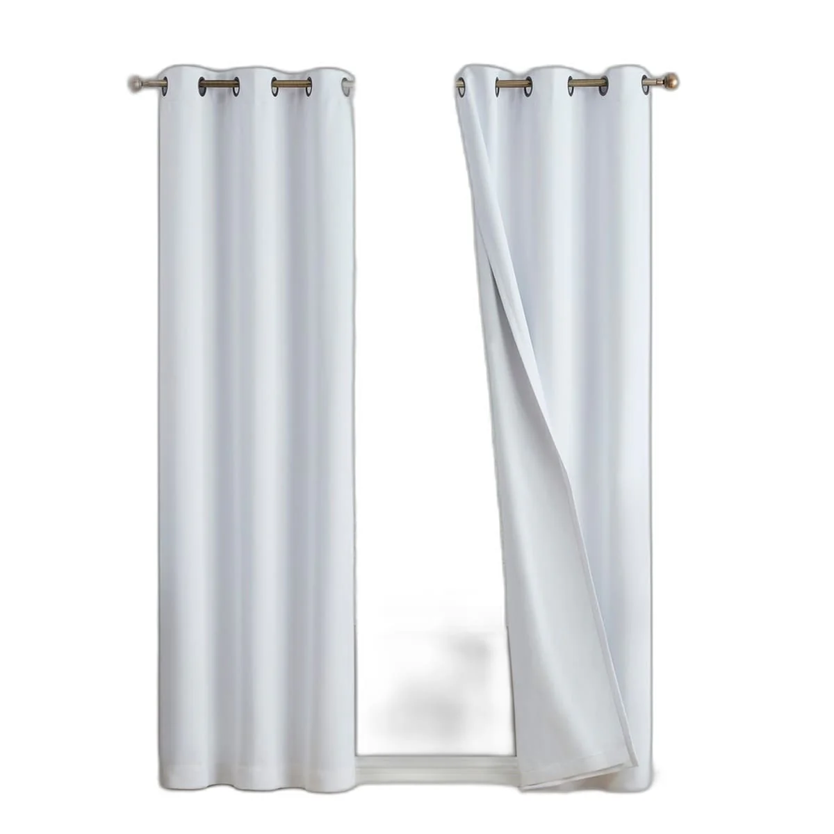 Thd Virginia 100% Blackout Grommet Total Privacy Curtain Panels - Set of 2 - Image 43