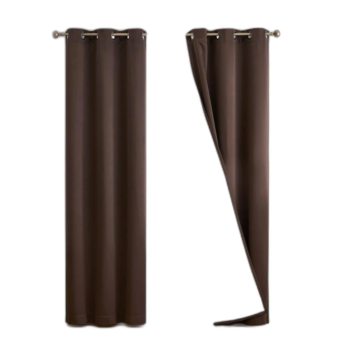 Thd Virginia 100% Blackout Grommet Total Privacy Curtain Panels - Set of 2 - Image 50