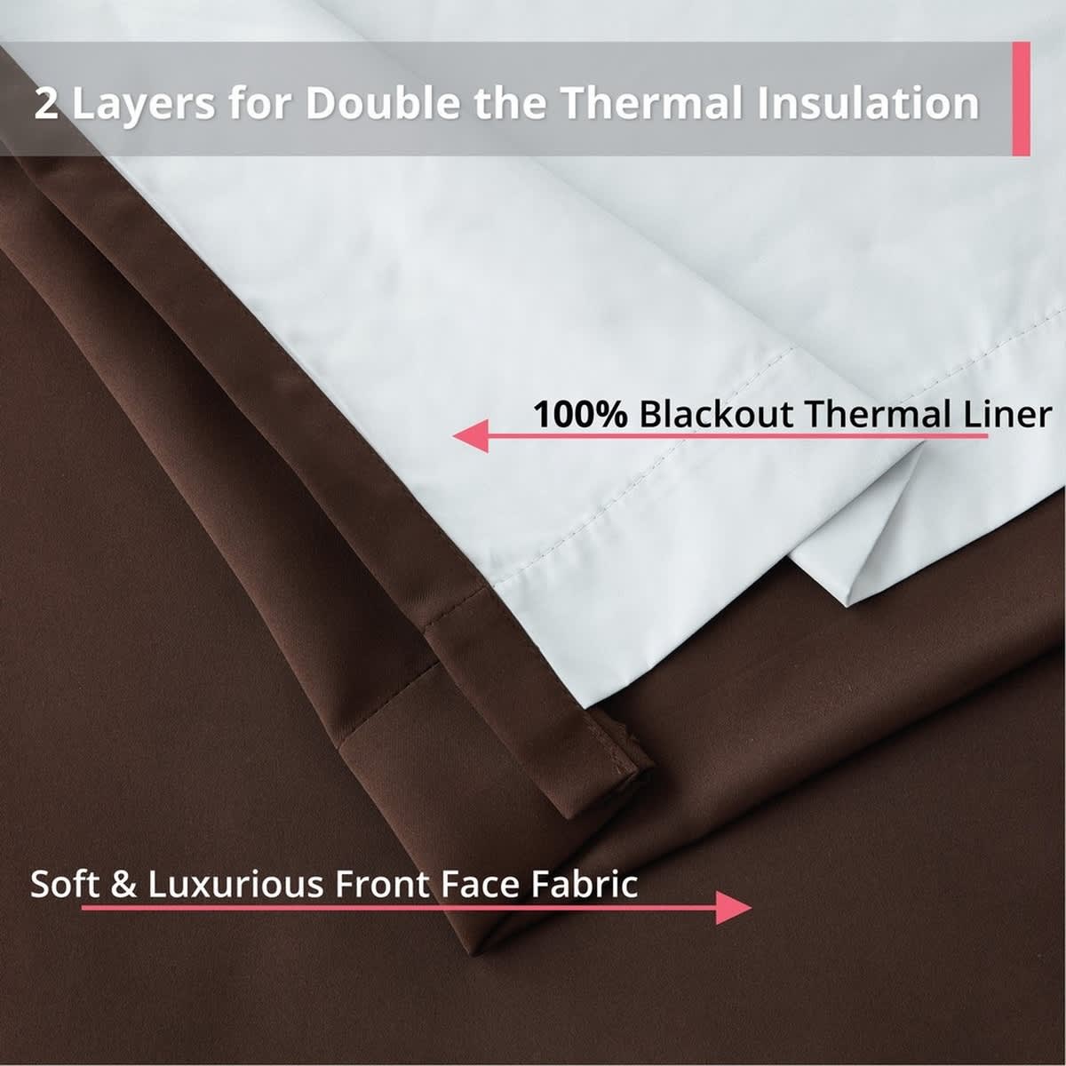 Thd Virginia 100% Blackout Grommet Total Privacy Curtain Panels - Set of 2 - Image 51