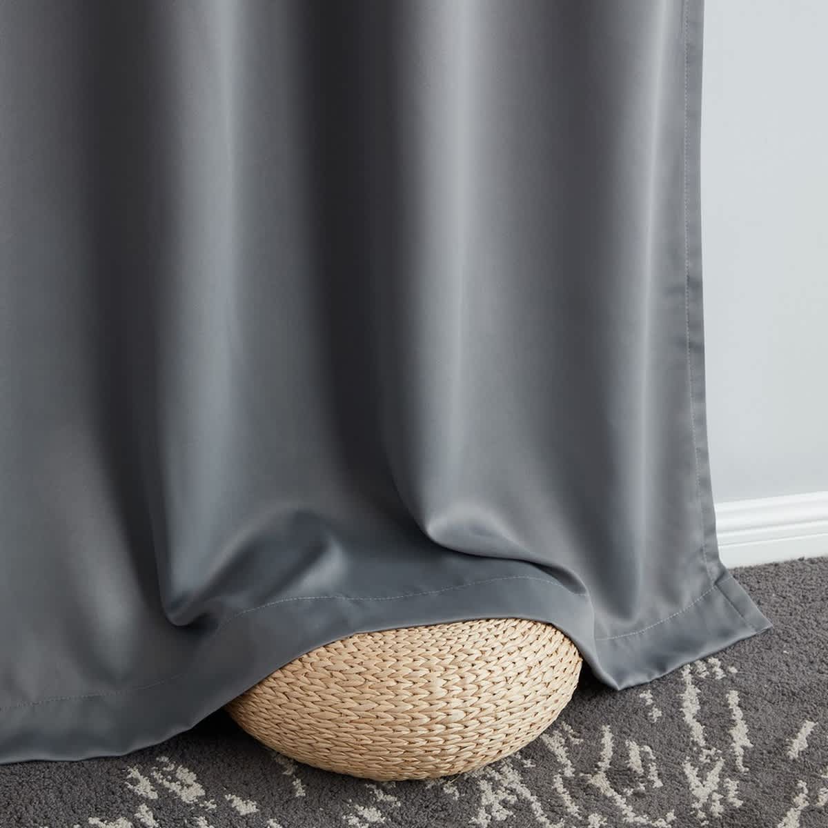 Thd Virginia 100% Blackout Grommet Total Privacy Curtain Panels - Set of 2 - Image 59