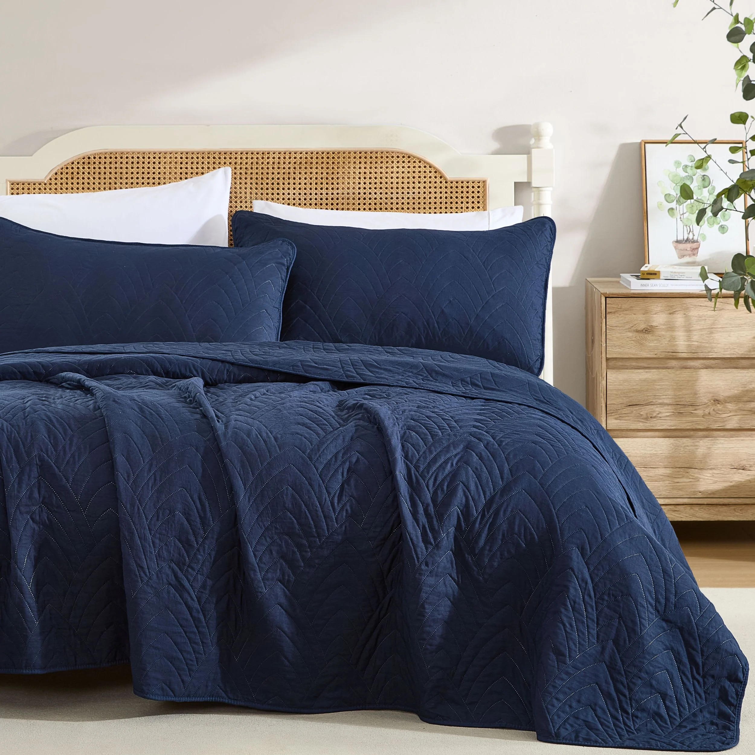 Thd Winston - 3 Piece Full Queen Size Quilt Set, Lightweight Queen Bedspread Coverlet Set - Image 29