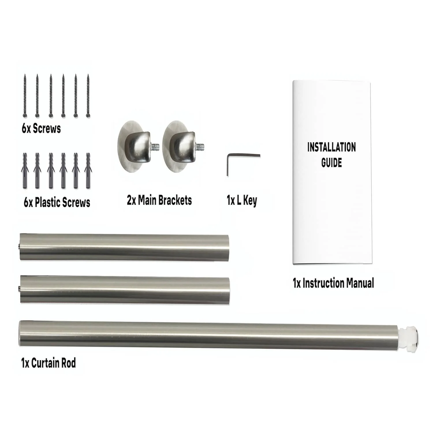 Thd 1" Wrap Around Room Darkening Telescoping Curtain Rod for Heavy Drapes - Image 10