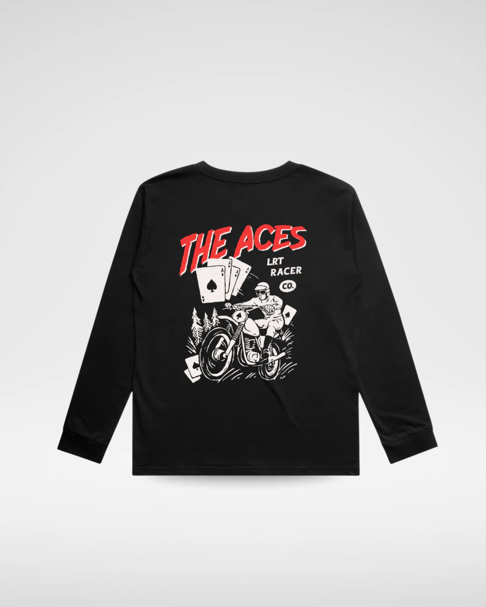 The Aces Long Sleeve - Solid Black - Image 2